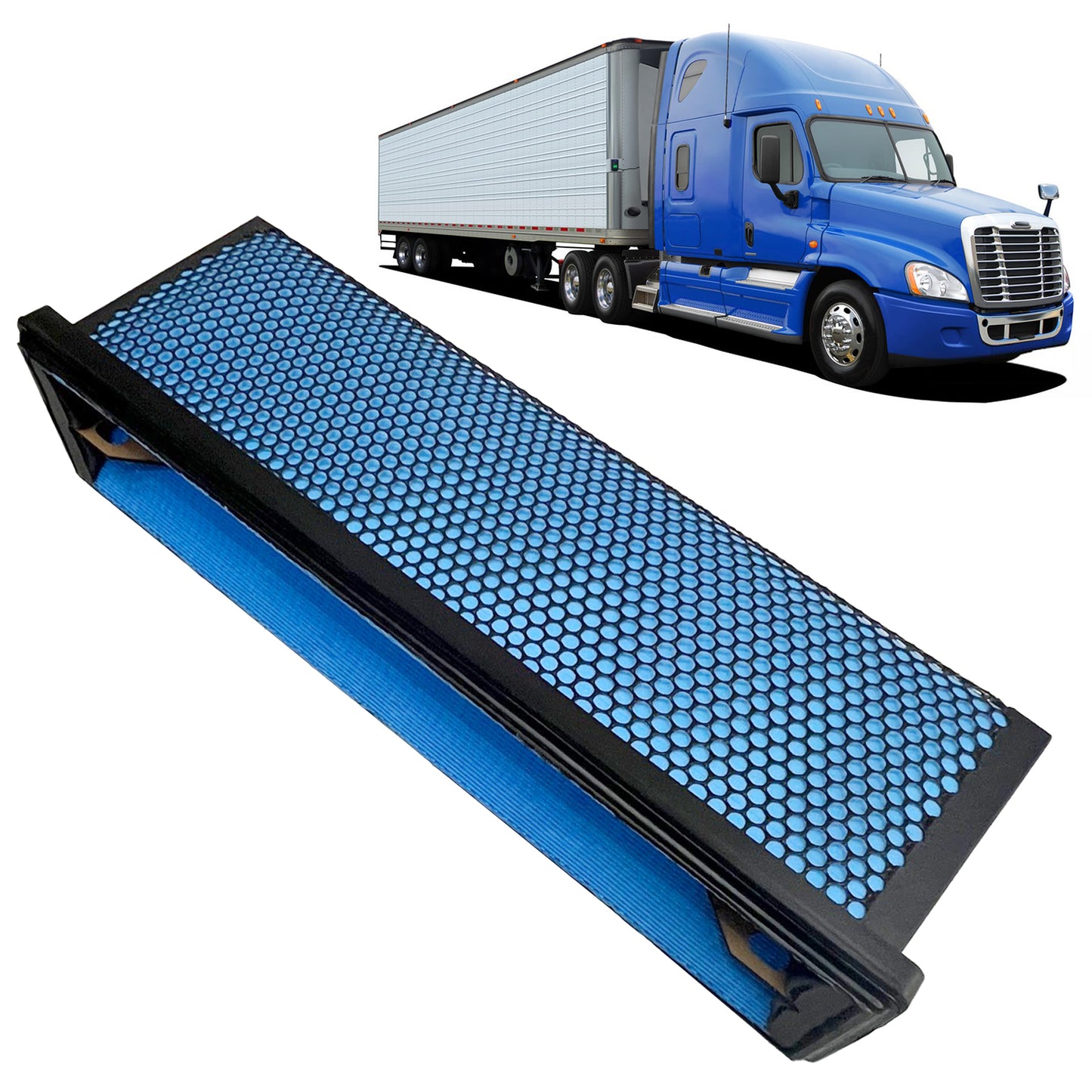 1PCS AF27879 Engine Air Filter for Trucks,Replaces LA F6260A, Replaces 49478 83478, Replaces AF27879, Truck Compatible, Direct Fit Replacement