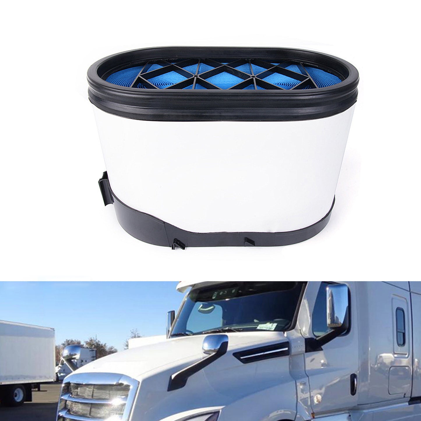 1P AF27688 Engine Air Filter Kit Compatible for T400 T800 T660 T680 Replaces P616056 LAF6116, WIX 49456, AF1692 Heavy Duty Truck Air Filter