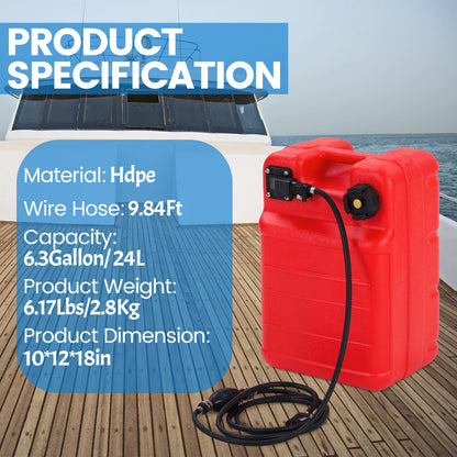 portable marine fuel tank for car truck and garage utility work - installation detail