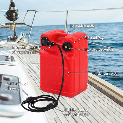 portable marine fuel tank for car truck and garage utility work - vehicle use example