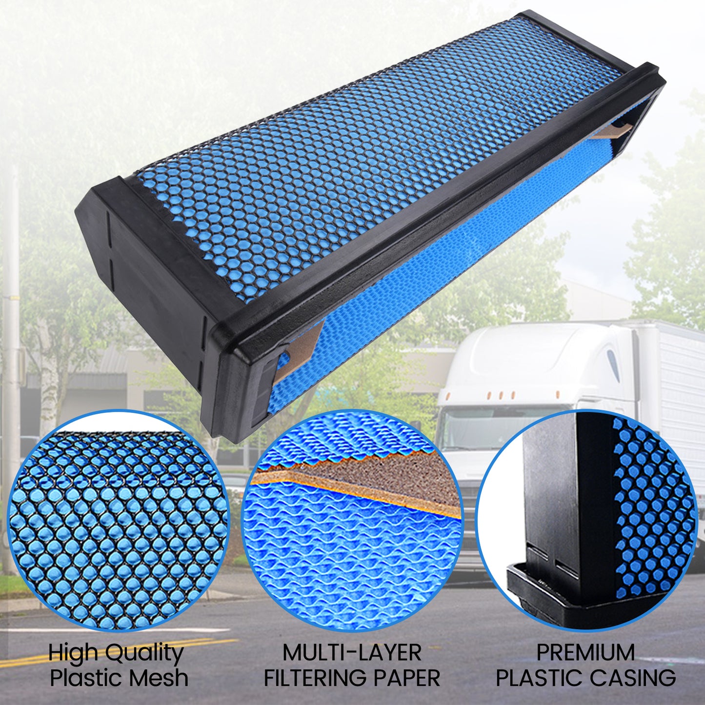 1PCS AF27879 Engine Air Filter for Trucks,Replaces LA F6260A, Replaces 49478 83478, Replaces AF27879, Truck Compatible, Direct Fit Replacement