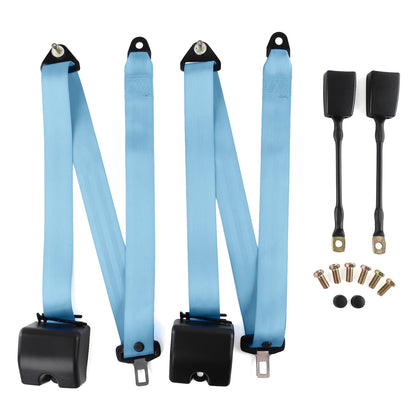 3 point universal safety belt kit for UTV van pickup and truck - size and fitment detail