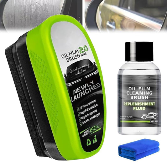 1P Oil-Free Car Glass Cleaning Brush,Oil-Free Car Glass Brushes,Oil Film Cleaner,Stain Remover for Car Use