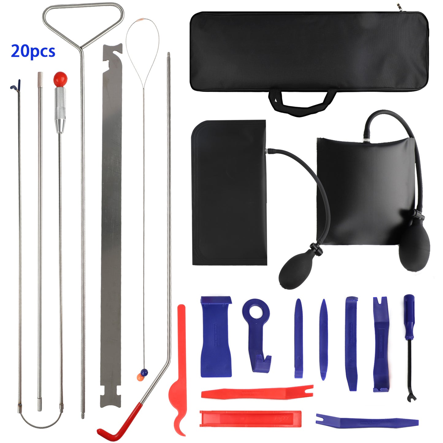 portable automotive tool set for car truck and garage utility work - size and fitment detail
