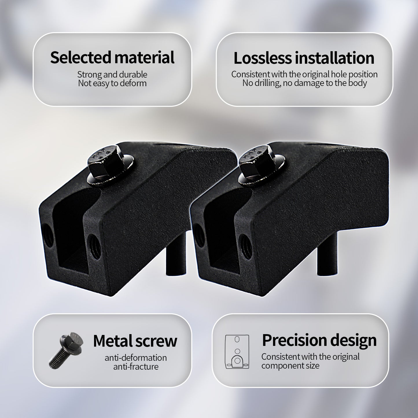 3 point universal safety belt kit for UTV van pickup and truck - package contents