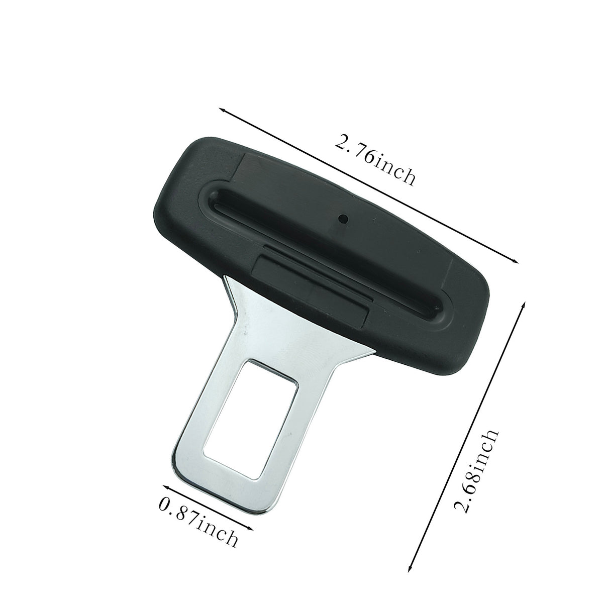 6PCS Seat Belt Clip,Upgraded Seatbelt Clip, Car Supplies Seat Belt Clip Safety Belts Buckle，Universal for Most Vehicles(Ordinary Black)
