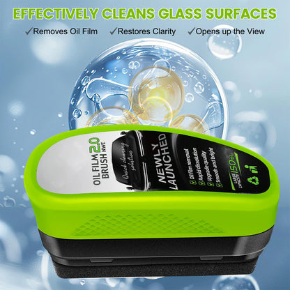 1P Oil-Free Car Glass Cleaning Brush,Oil-Free Car Glass Brushes,Oil Film Cleaner,Stain Remover for Car Use