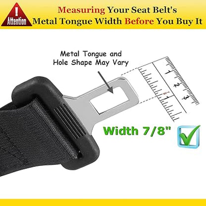 14 Inch universal seat belt extender for car SUV and truck buckles - installation detail