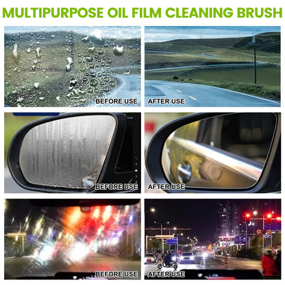 1P Oil-Free Car Glass Cleaning Brush,Oil-Free Car Glass Brushes,Oil Film Cleaner,Stain Remover for Car Use
