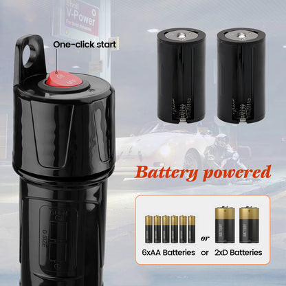 2P Portable Power Battery Pump, Battery Powered Siphon Fuel Transfer Pump