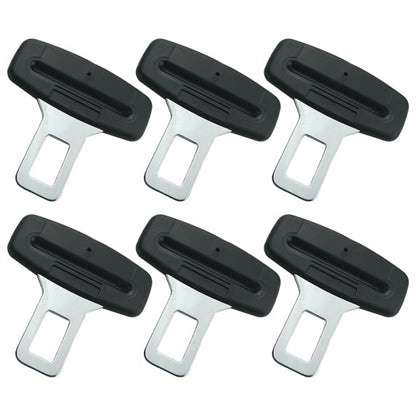 6PCS Seat Belt Clip,Upgraded Seatbelt Clip, Car Supplies Seat Belt Clip Safety Belts Buckle，Universal for Most Vehicles(Ordinary Black)