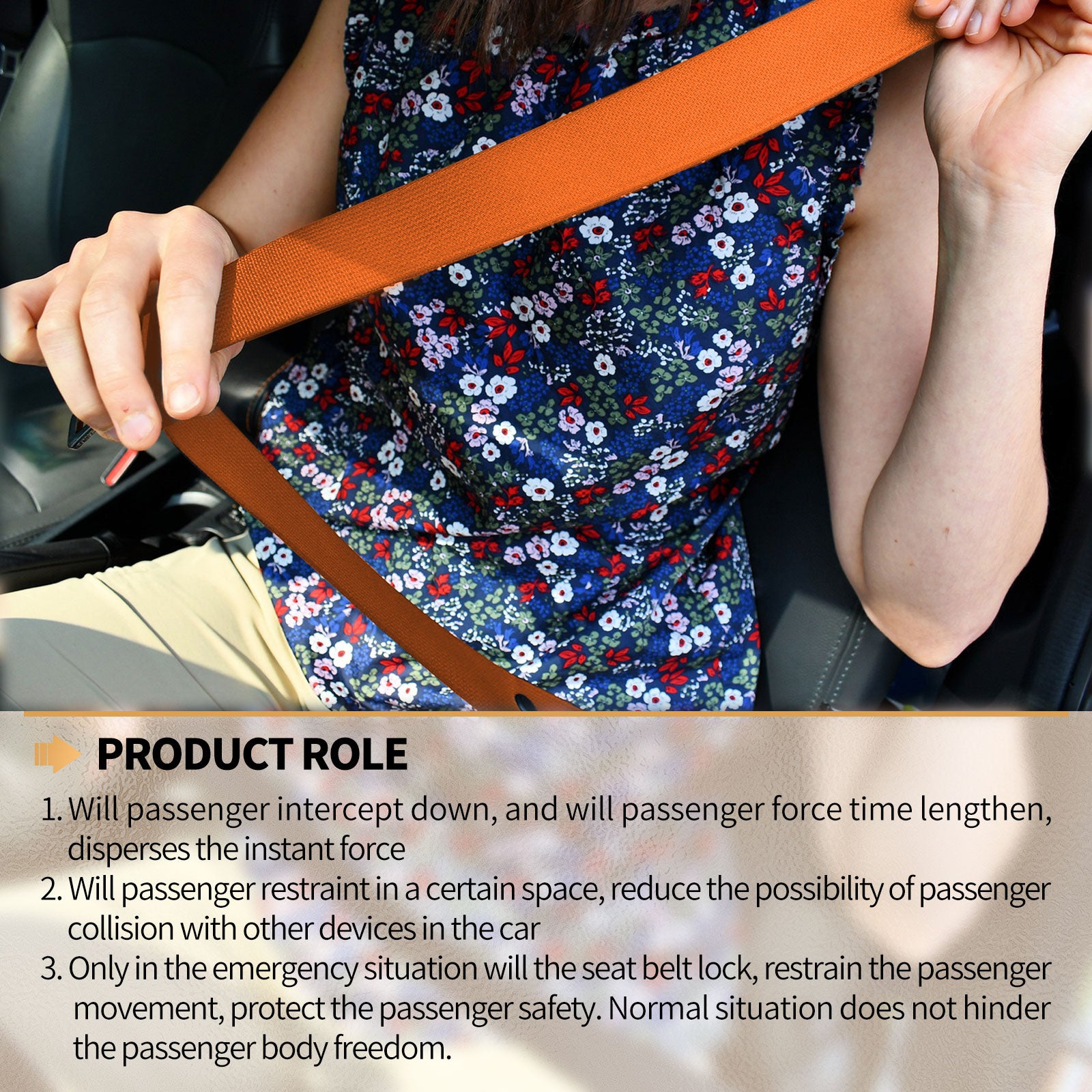 3 point universal safety belt kit for UTV van pickup and truck - close up detail