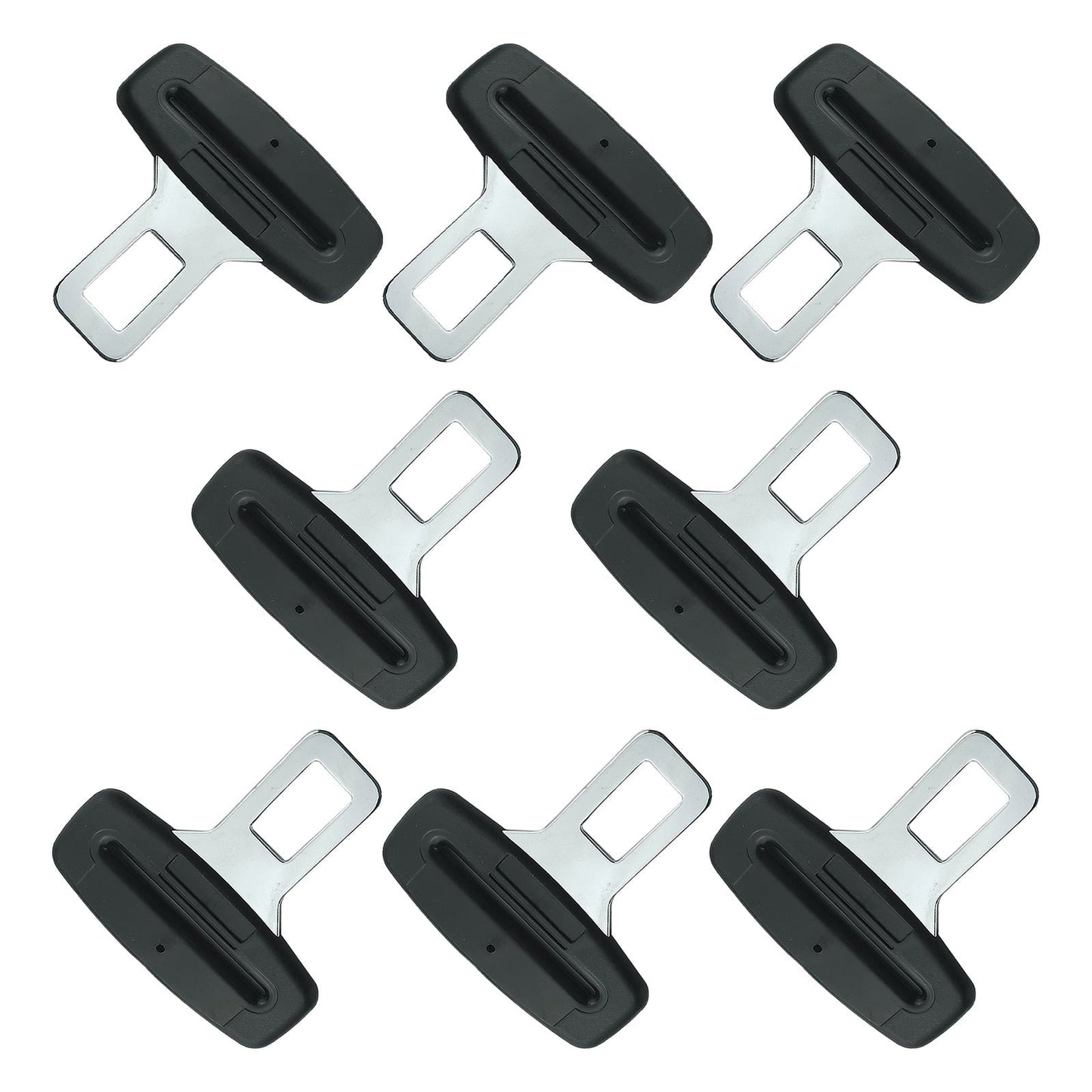 8PCS Seat Belt Clip,Upgraded Seatbelt Clip, Car Supplies Seat Belt Clip Safety Belts Buckle，Universal for Most Vehicles(Ordinary Black)