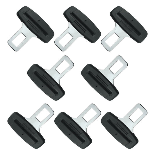 8PCS Seat Belt Clip,Upgraded Seatbelt Clip, Car Supplies Seat Belt Clip Safety Belts Buckle，Universal for Most Vehicles(Ordinary Black)