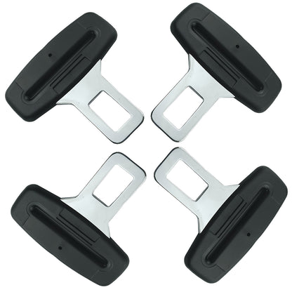 universal seat belt clip pad trim accessory in Black for car interiors - size and fitment detail
