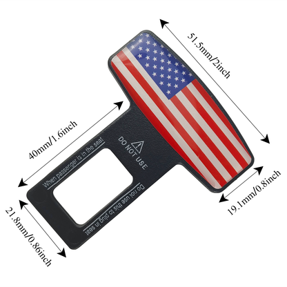 6PCS Seat Belt Clip,Upgraded Seatbelt Clip, Car Supplies Seat Belt Clip Safety Belts Buckle，Universal for Most Vehicles（National flag))