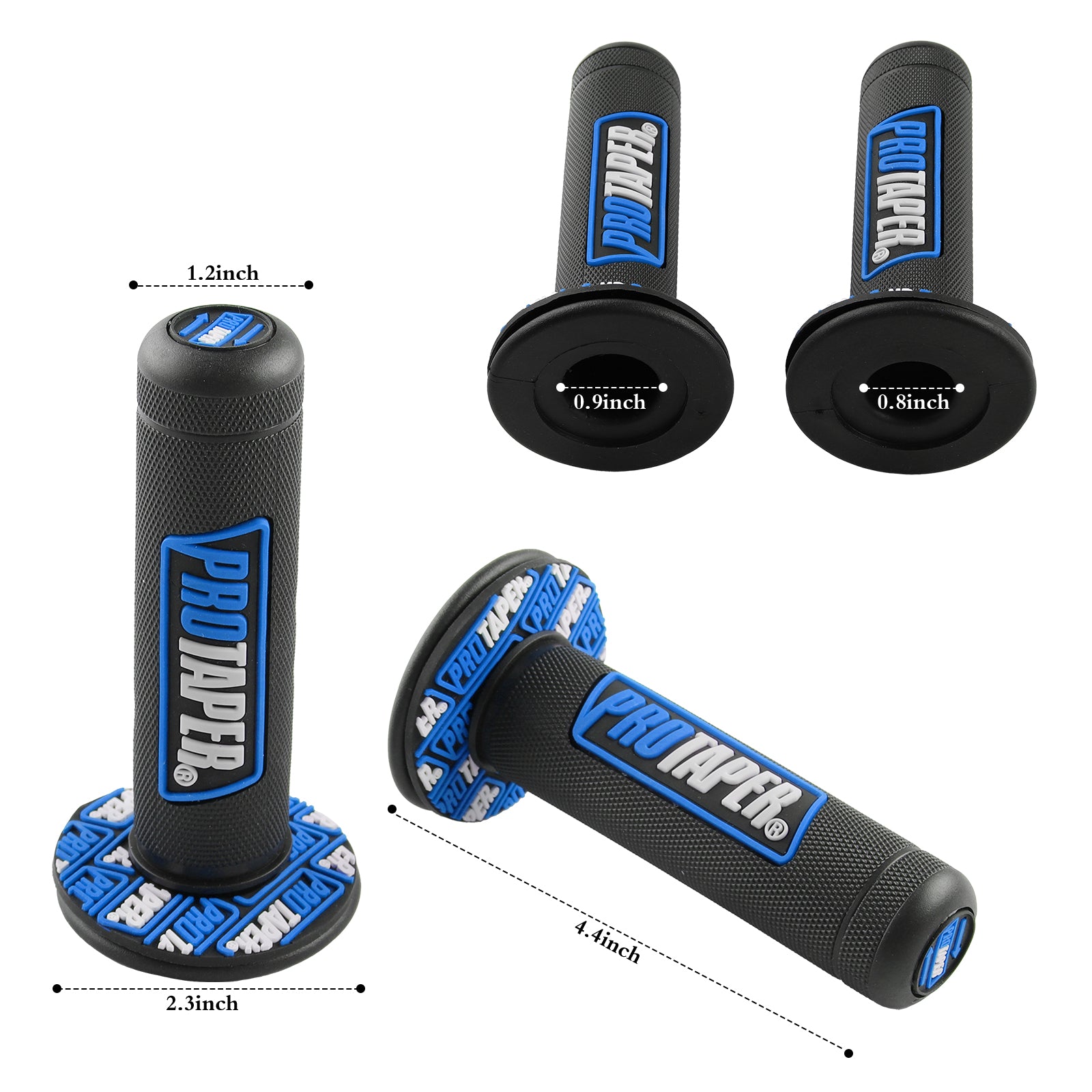 7/8 inch 22mm motorcycle handlebar grips and twist throttle kit - installation detail